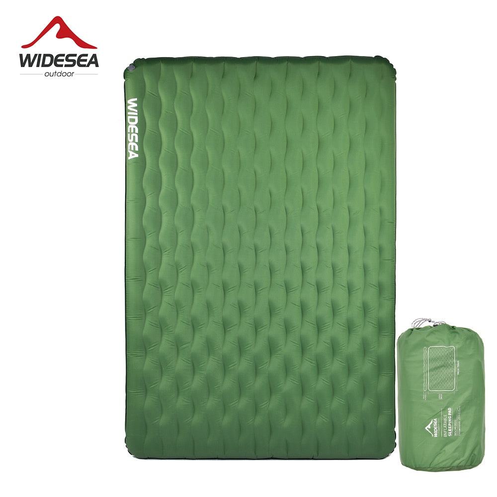 Camping Double Inflatable Mattress, ultralight and portable, ideal for outdoor sleeping.