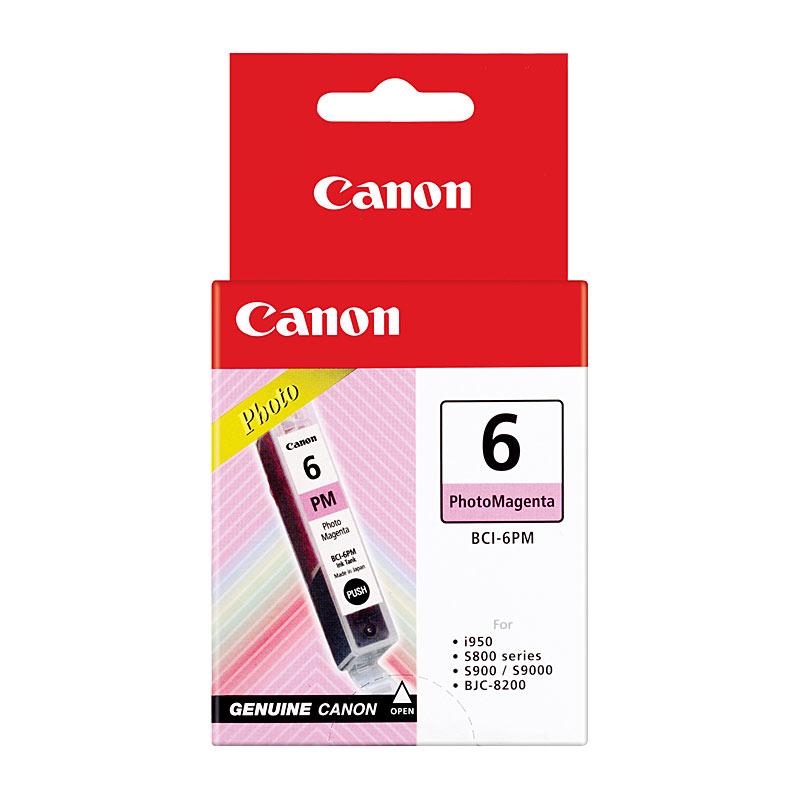 CANON BCI6PM Photo Magenta Ink cartridge, showcasing vibrant color and premium quality for Canon printers.