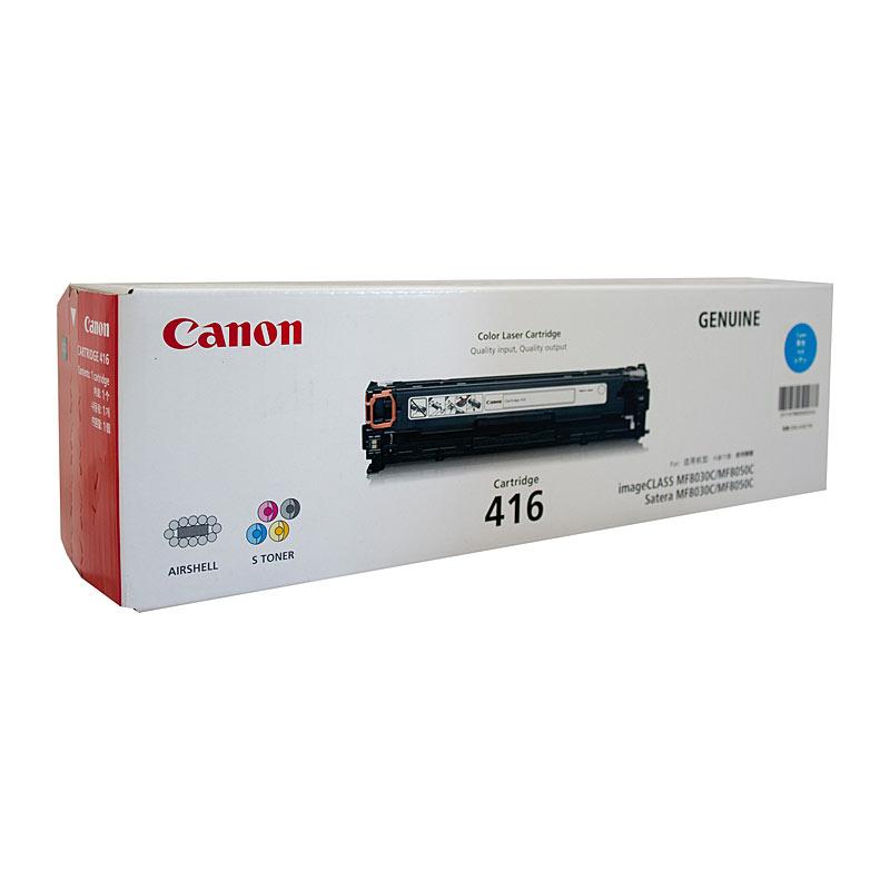 CANON Cartridge416 Cyan Toner cartridge, designed for high-quality printing, compatible with Canon ImageCLASS printers.