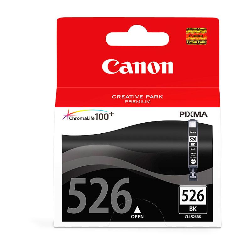 CANON CLI526 Photo Black Ink cartridge showcasing its sleek design and packaging, ideal for high-quality photo printing.