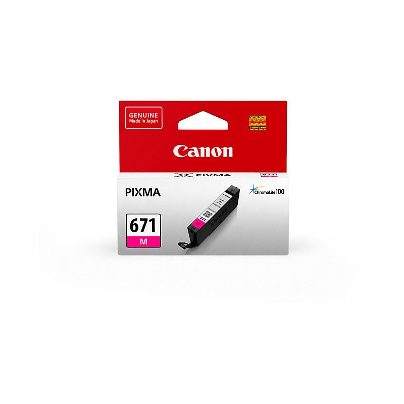 CANON CLI671 Magenta Ink Cartridge with vibrant magenta color, designed for high-quality printing and compatibility with various Canon printers.