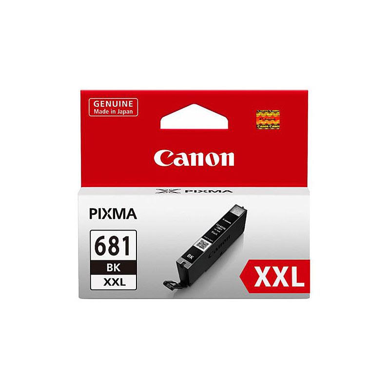 CANON CLI681XXL Black Ink Cartridge with packaging, showcasing its premium quality and compatibility with Canon printers.