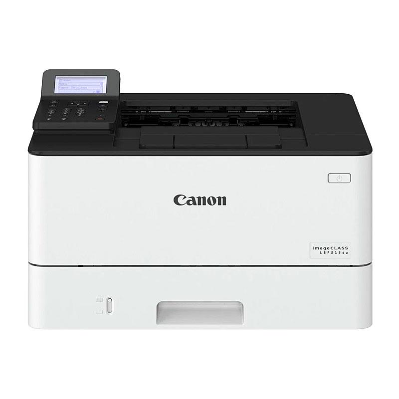 CANON LBP212DW Laser printer showcasing its sleek design and compact size, ideal for home and office use.