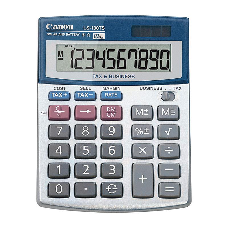 CANON LS100TS Calculator with large display and compact design, ideal for everyday use.