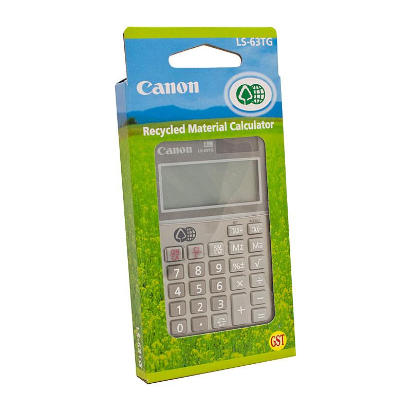 CANON LS63TG Calculator with a sleek design and clear display, ideal for students and professionals.