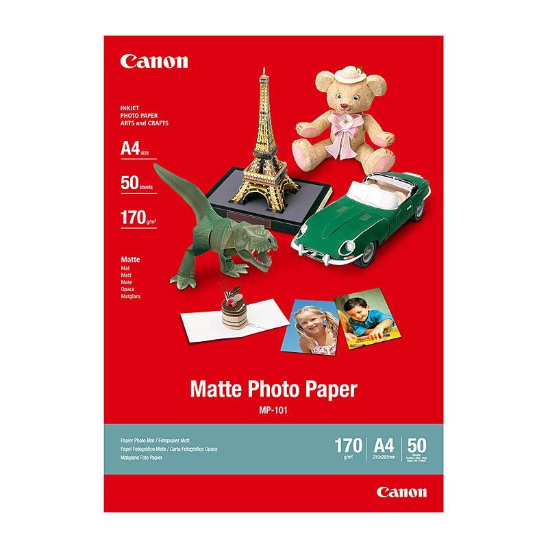 Canon Matte Photo Paper A4 pack showcasing premium quality matte finish for stunning prints.