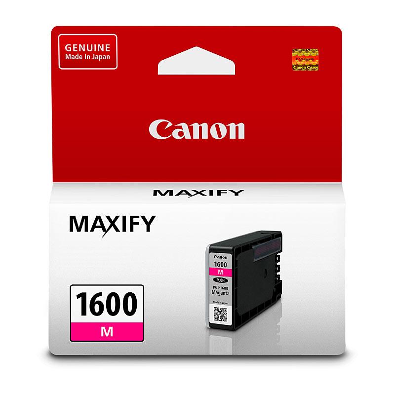 CANON PGI1600 Magenta Ink Tank cartridge, designed for vibrant printing with Canon Maxify printers.