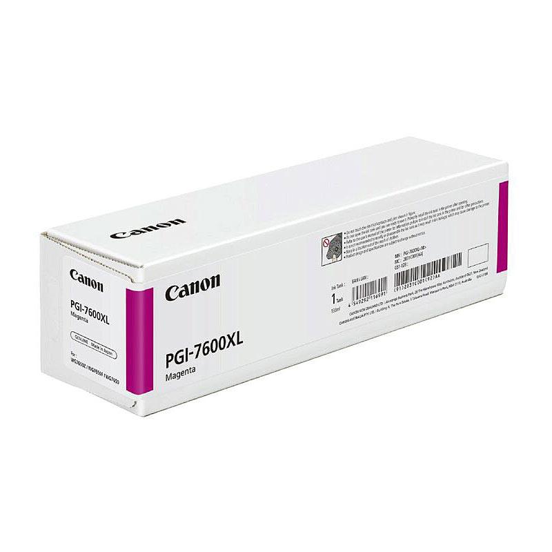 CANON PGI7600XL Magenta Ink Tank cartridge, designed for high-quality printing with vibrant magenta color.