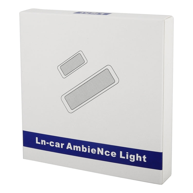 Car 4 in 1 LED Ambient Light Door Decorative Light in white, showcasing its sleek design and compact size for easy installation.