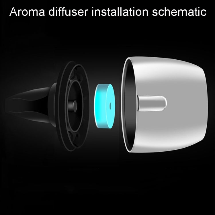 Car Fragrance Super Engine Aroma Diffuser with colorful ambient light and metal body, designed for air conditioning vents.