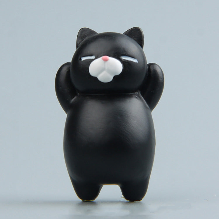 Colorful Cartoon Cat Fridge Magnet made of synthetic resin, featuring a three-dimensional design, perfect for decoration.