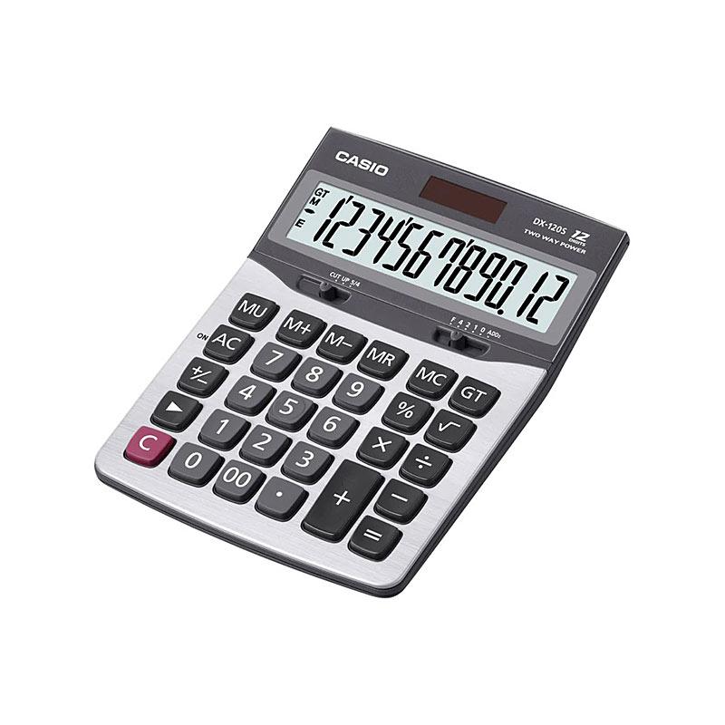 CASIO DX120S Calculator with large display and buttons, ideal for students and professionals.