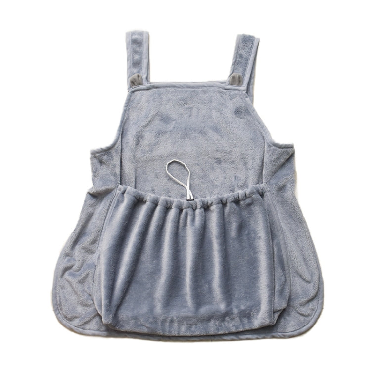 A cozy Cat Hug Apron made of soft arctic fleece, designed to carry cats securely while preventing fur from sticking to clothes.