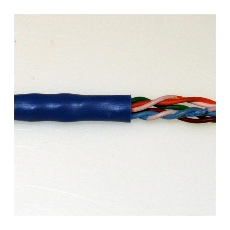 Cat6 Blue Stranded PVC Ethernet Cable with 100% copper wiring and durable PVC sheath, ideal for high-speed networking.