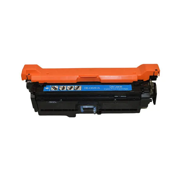 CE251A #504A Cyan Premium Generic Toner Cartridge, designed for vibrant color printing and easy installation.