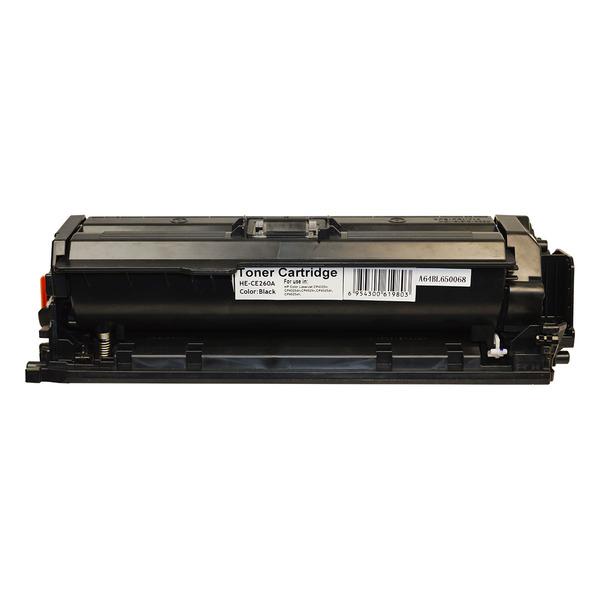 CE260A #647 Premium Generic Toner cartridge for HP printers, featuring a sleek design and high-quality black toner.