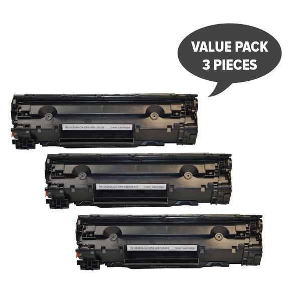 CE285A #85A Cart325 Black Generic Toner set of 3, featuring premium grade cartridges for high-quality printing.