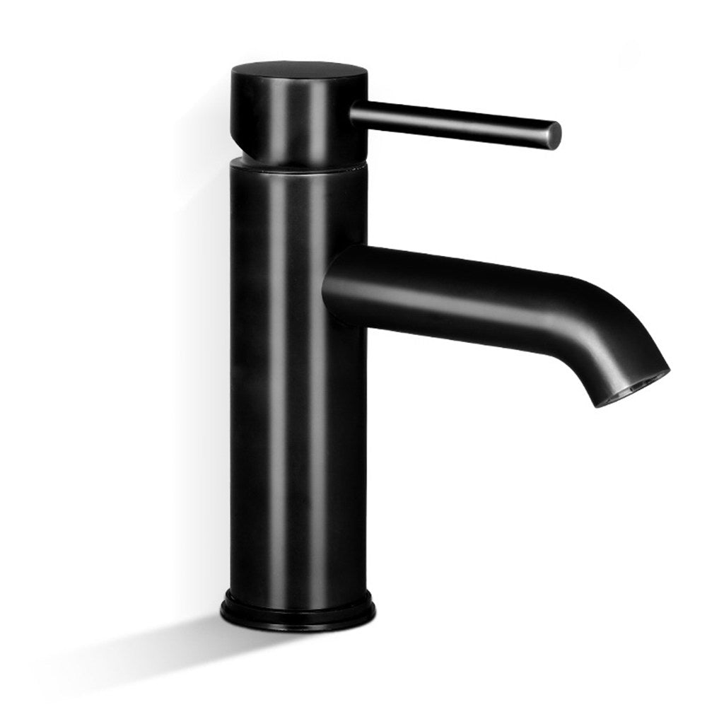 Cefito Basin Mixer Tap Faucet in sleek black finish, showcasing its modern design and high-quality materials.