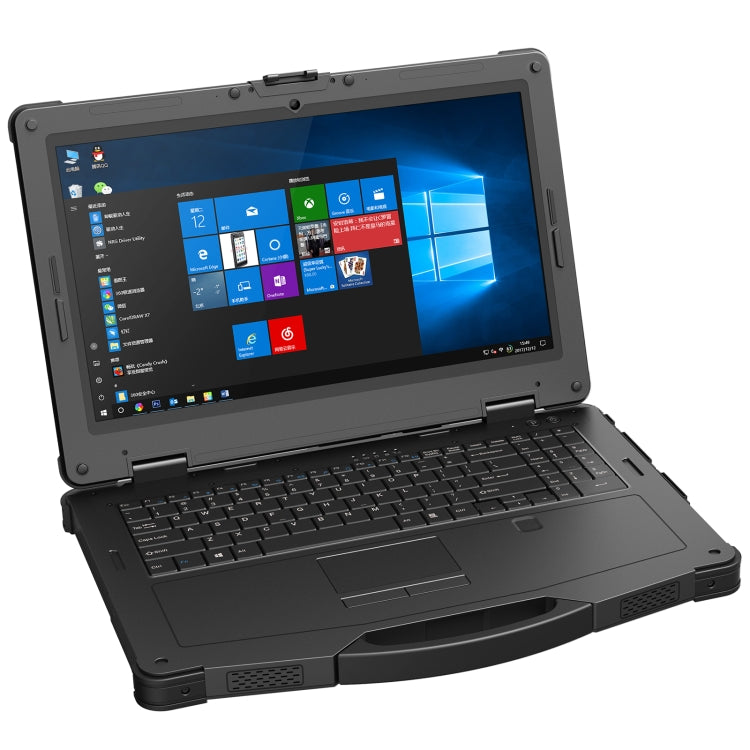 CENAVA EM-X15T Rugged Laptop with 15.6-inch display, showcasing its robust design and features.