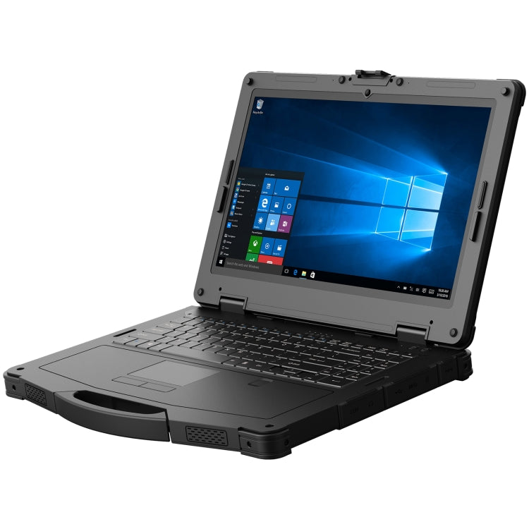 CENAVA EM-X15T Rugged Laptop with 15.6-inch display, showcasing its robust design and features.