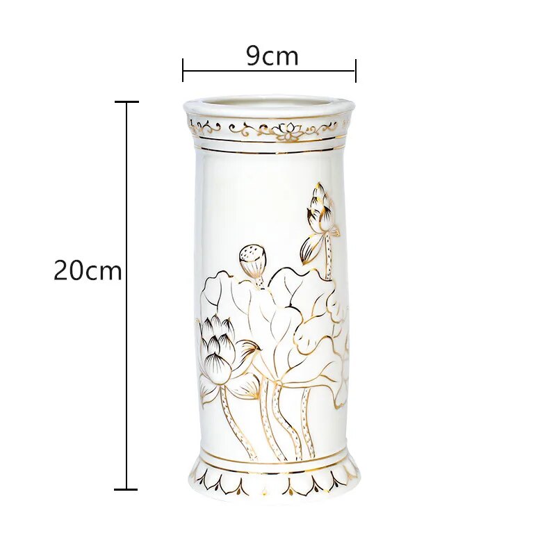 Elegant Chinese white ceramic incense burner, perfect for home Feng Shui and Buddhist decor.