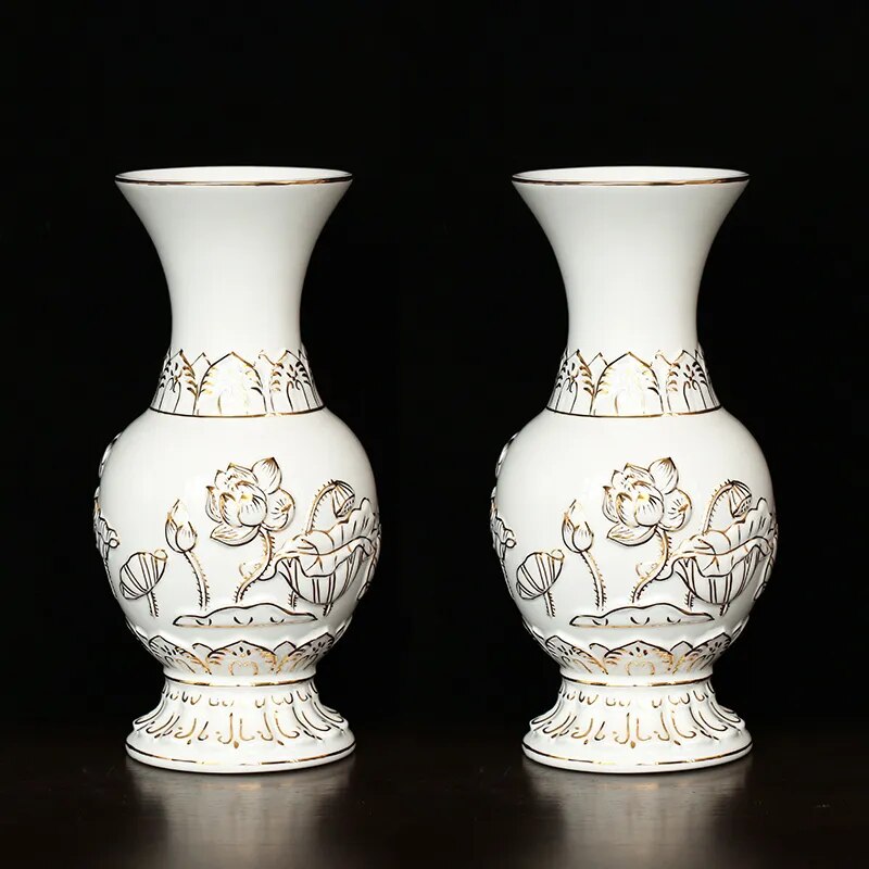 Elegant Chinese white ceramic incense burner, perfect for home Feng Shui and Buddhist decor.