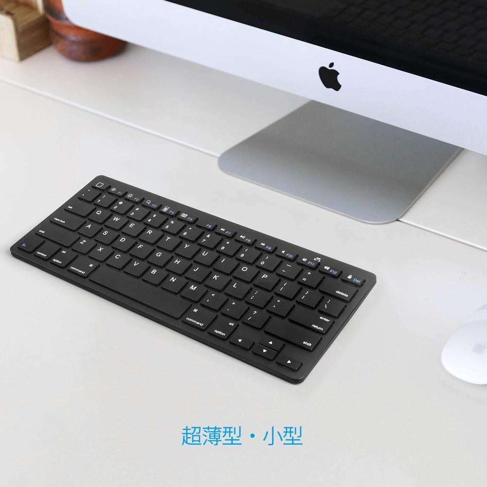 CHOETECH BH-006 Ultra Slim Wireless Bluetooth Keyboard in black, showcasing its sleek design and compact layout.