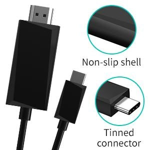 CHOETECH CH0020 4K 60Hz USB-C to HDMI Cable, 2M length with gold-plated connectors for enhanced signal quality.