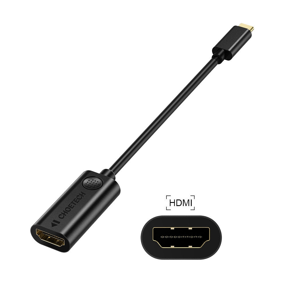 Choetech HUB-H04BK USB 3.1 Type to HDMI Adapter Hub, ultra-slim and lightweight design for easy connectivity.