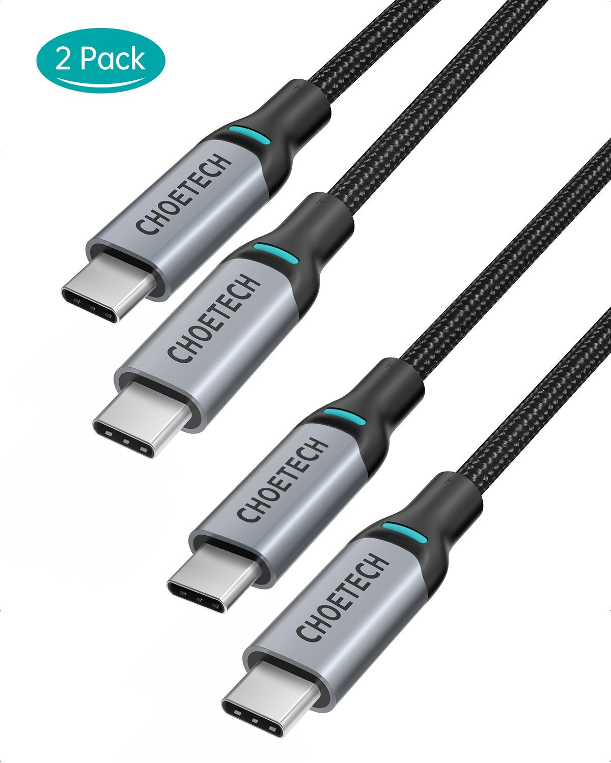 CHOETECH MIX00073 100W USB-C Braided Fast Charging Cable, featuring a durable design and 1.8M length for versatile charging.