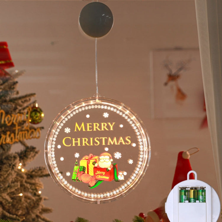 A beautifully designed Christmas Lighting Decoration Gift Pendant featuring colorful LED lights and a transparent panel, perfect for holiday decor.