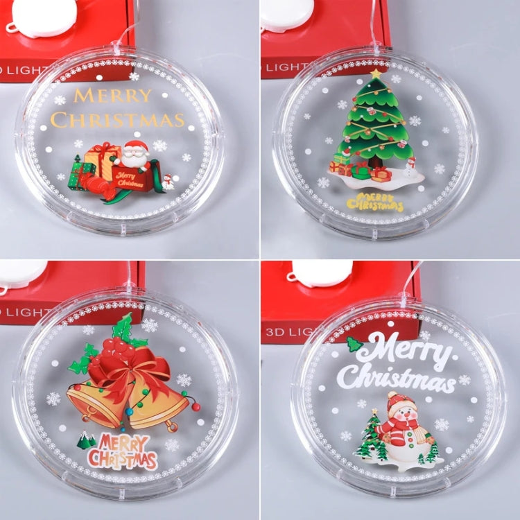 A beautifully designed Christmas Lighting Decoration Gift Pendant featuring colorful LED lights and a transparent panel, perfect for holiday decor.