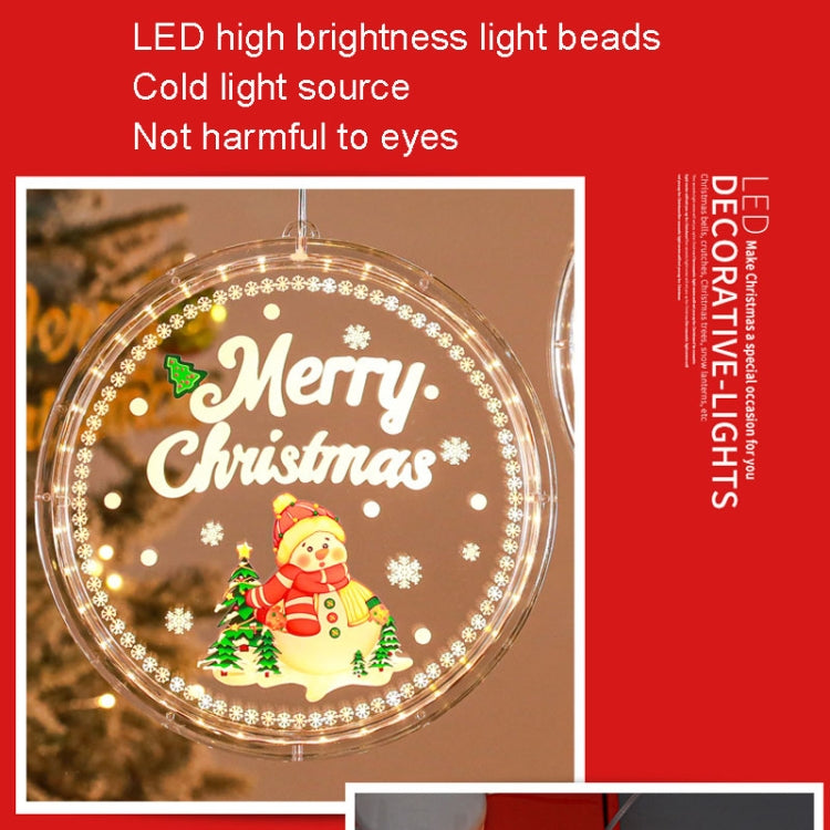 A beautifully designed Christmas Lighting Decoration Gift Pendant featuring colorful LED lights and a transparent panel, perfect for holiday decor.