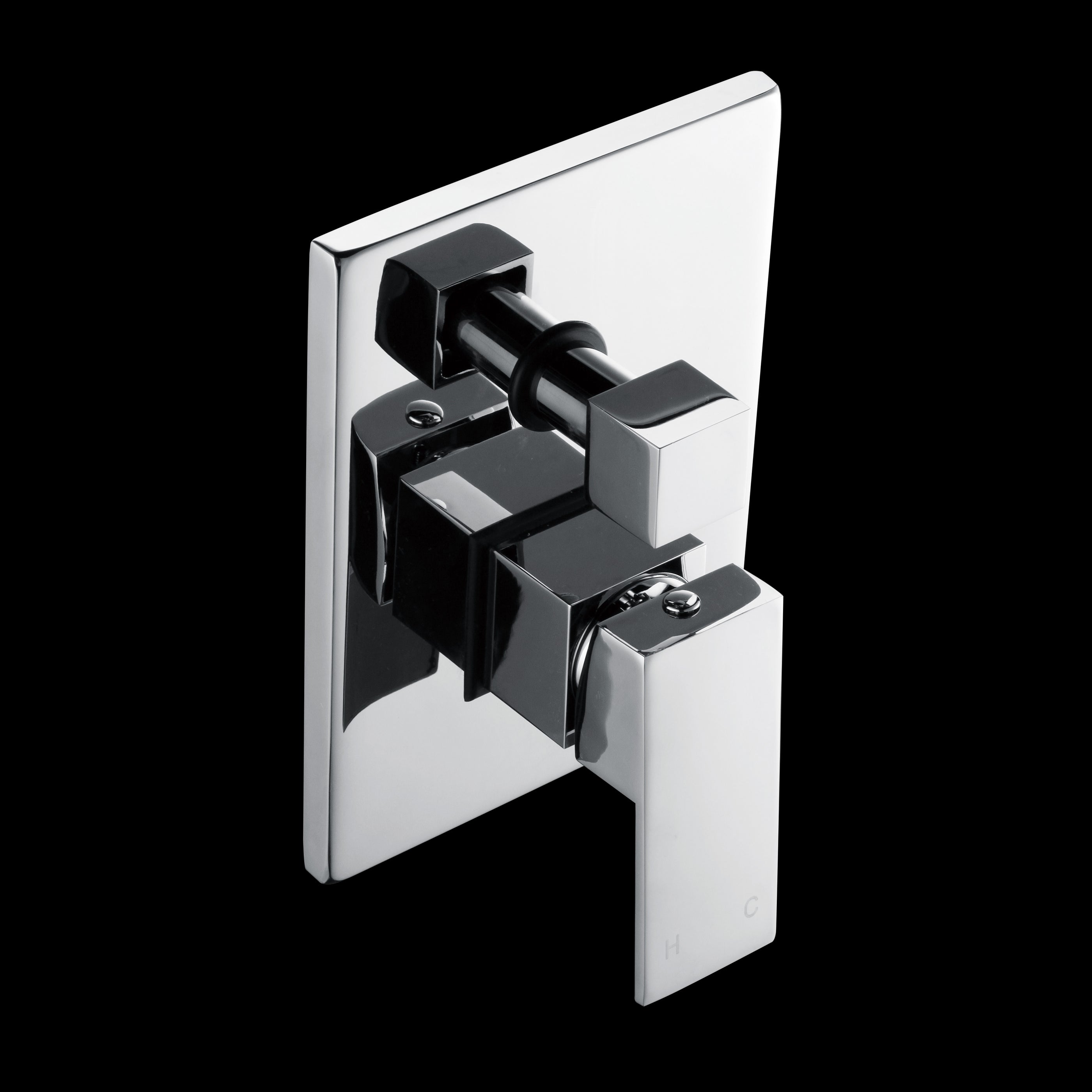 Chrome Bathroom Shower Wall Mixer Diverter with WaterMark certification, showcasing its elegant design and durable brass construction.