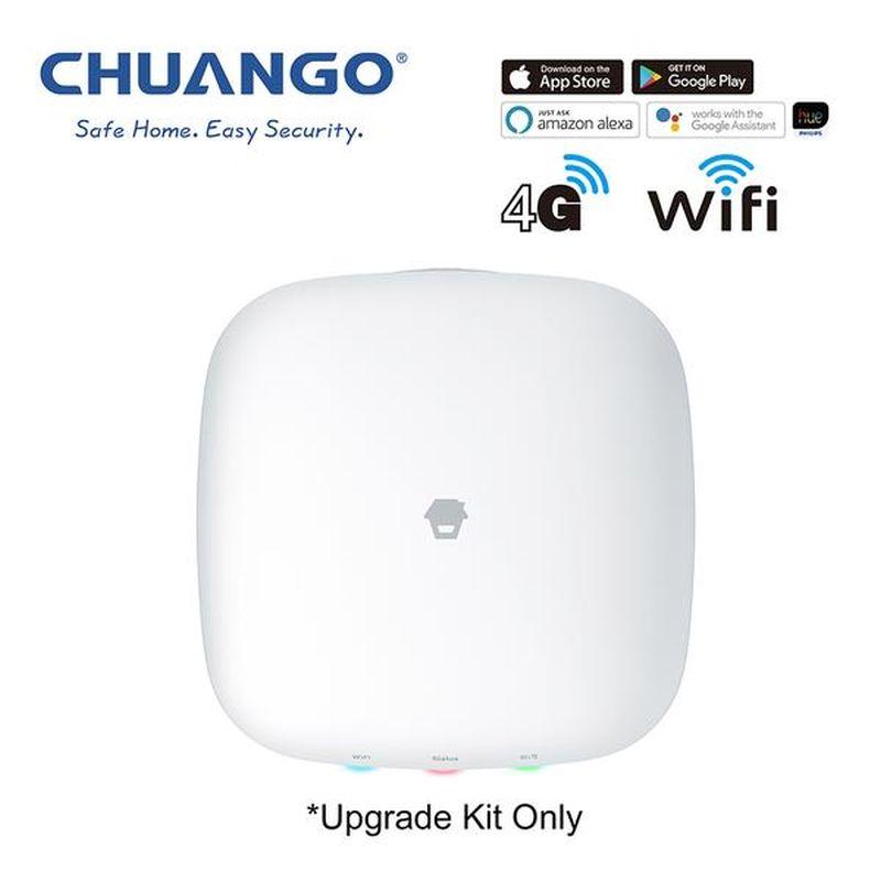 White Chuango security system device.