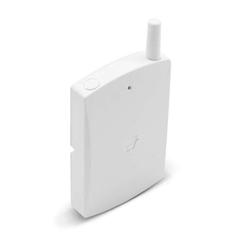 CHUANGO Vibration Detector mounted on a wall, designed for security monitoring with a sleek and compact appearance.