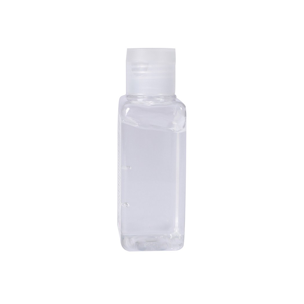 Cleace 10x Hand Sanitiser Gel 100ml bottle with 75% alcohol, transparent liquid, and moisturizing glycerin essence.