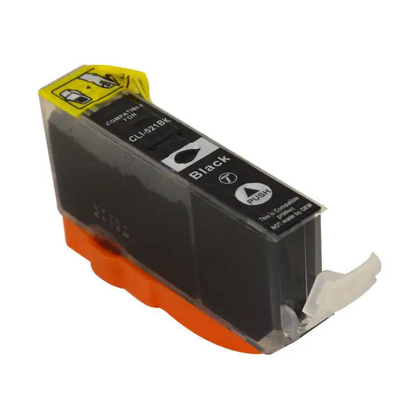 CLI-521 Black Compatible Inkjet Cartridge with high-quality ink for vibrant prints.