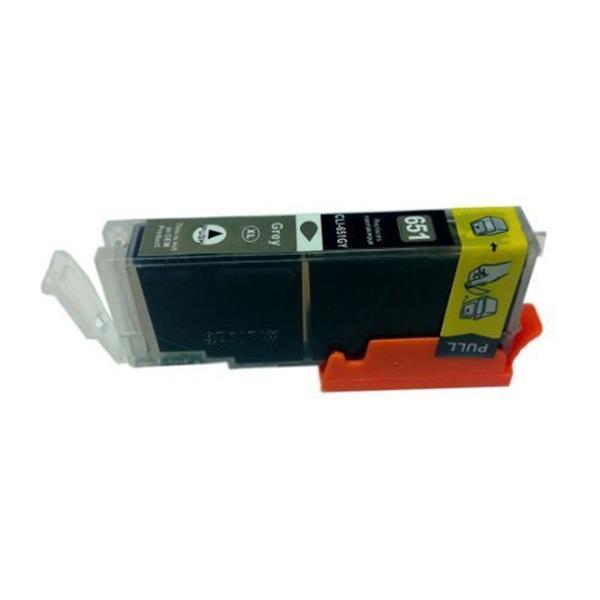 CLI-651XL Grey Compatible Inkjet Cartridge with high-quality ink for vibrant printing.