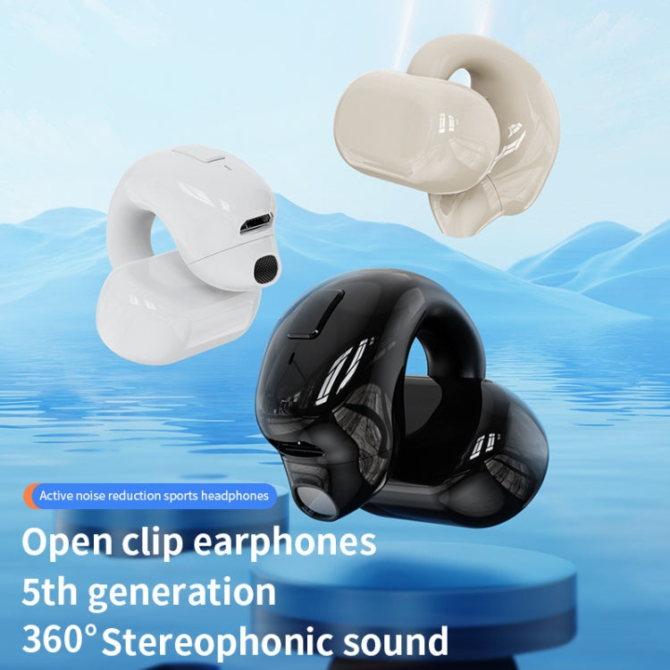 Clip-On Single Ear Bluetooth Earphone designed for sports, featuring a sleek design and advanced technology for high-fidelity sound.