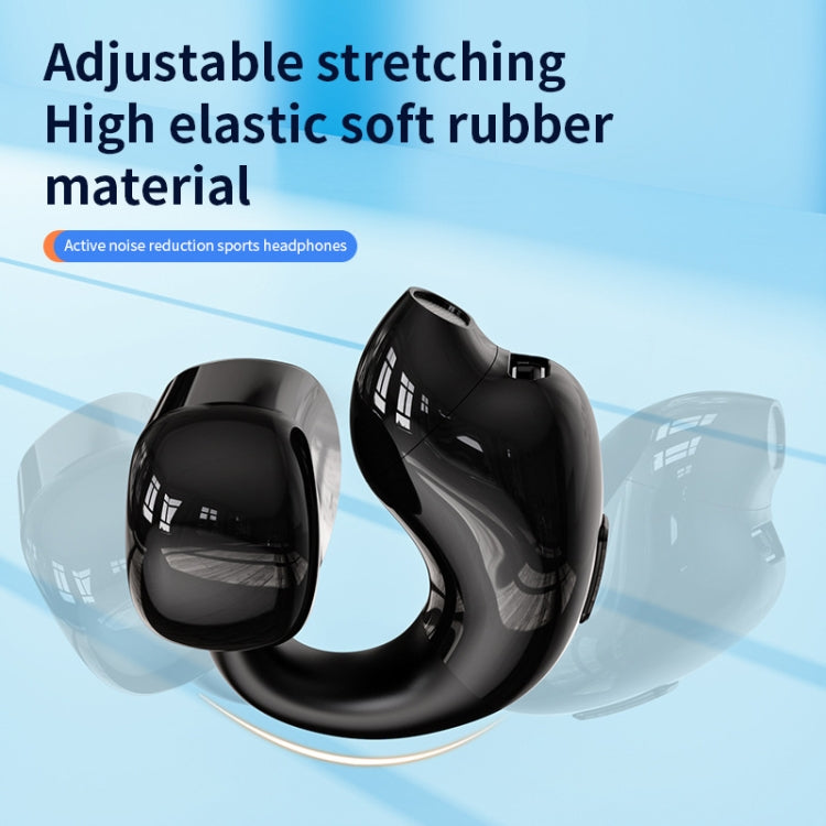 Clip-On Single Ear Bluetooth Earphone designed for sports, featuring a sleek design and advanced technology for high-fidelity sound.