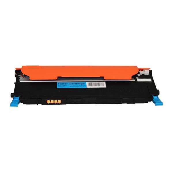 CLT-C407S Premium Generic Cyan Toner cartridge with vibrant cyan color, designed for high-quality printing.