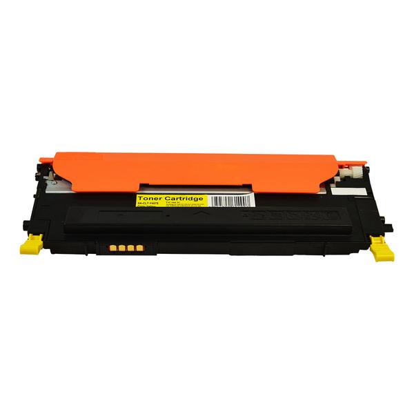 CLT-Y407S Premium Generic Yellow Toner cartridge with vibrant yellow color, designed for high-quality printing.