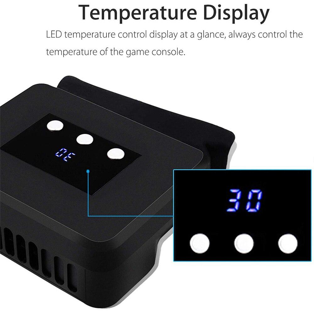 Cooling Fan for Nintendo Switch with LED display, designed for external turbo pumping and efficient heat dissipation.