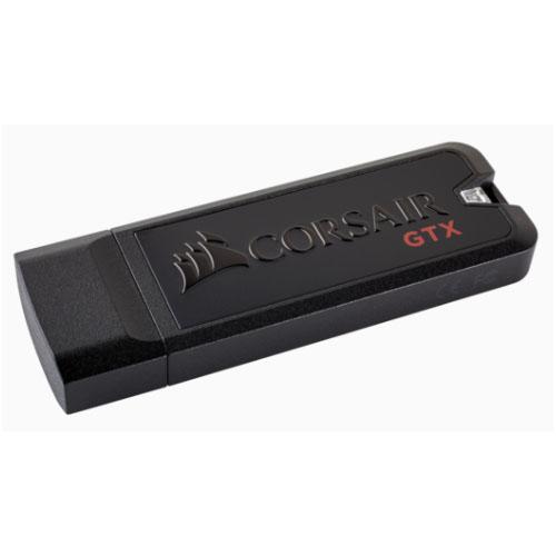 CORSAIR Flash Voyager GTX 256GB USB 3.1 flash drive with sleek design and USB connector.