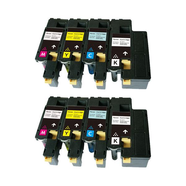 CP105/205 Series Generic Toner Set x 2 including black, cyan, magenta, and yellow toner cartridges.