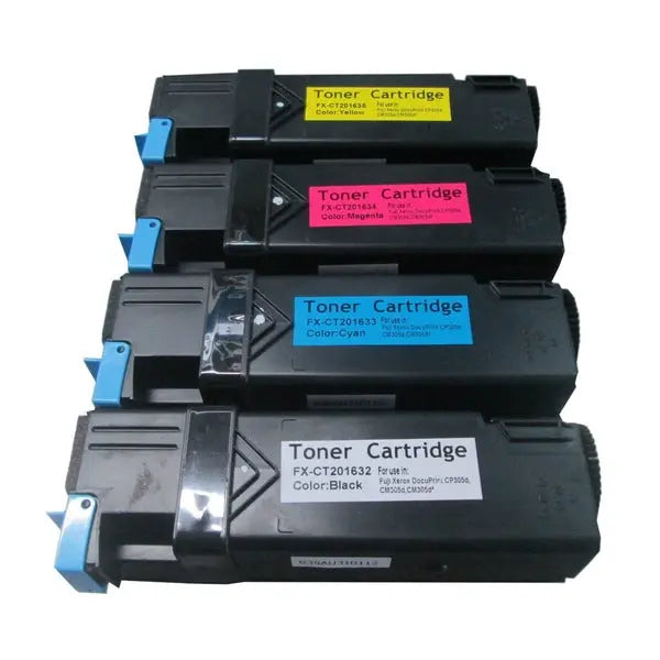 CP305 Generic Toner Cartridge Set of 4 including black, cyan, magenta, and yellow cartridges, designed for high-quality printing.