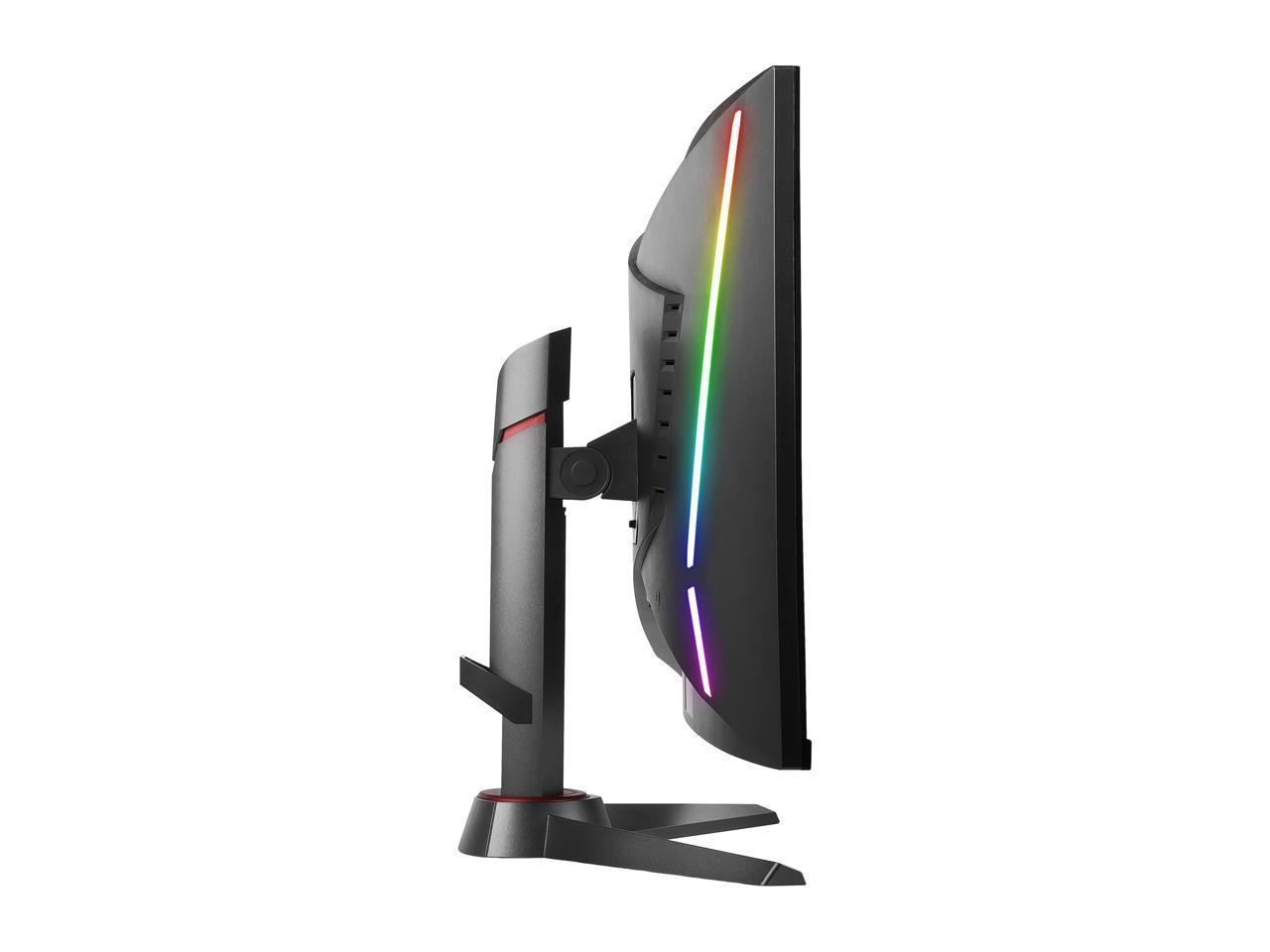 MSI Optix MAG240CR 24-inch curved gaming monitor showcasing its sleek design and vibrant display.