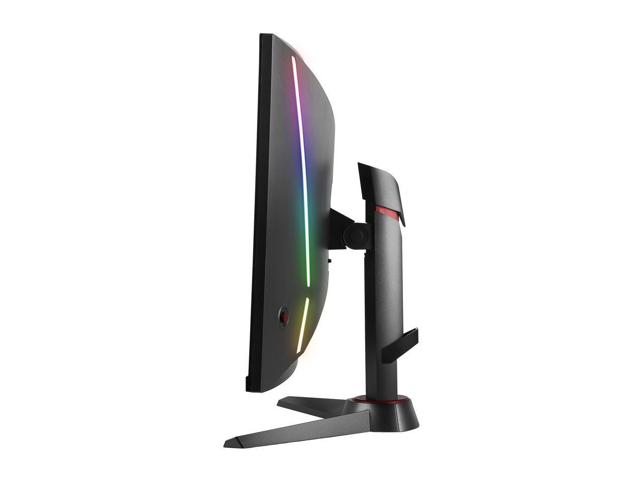 MSI Optix MAG240CR 24-inch curved gaming monitor showcasing its sleek design and vibrant display.