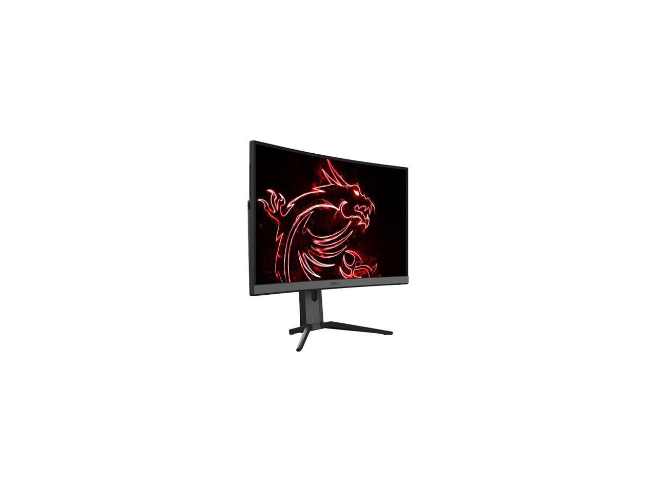 MSI Optix MAG272CQR 27-inch curved gaming monitor with 165Hz refresh rate and WQHD resolution, showcasing its sleek design and vibrant display.